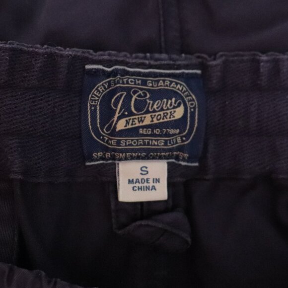 J. Crew Mens Blue S Cotton Dock Pull‎ On Flat Front Elastic Comfy Outdoor Shorts - Picture 8 of 9